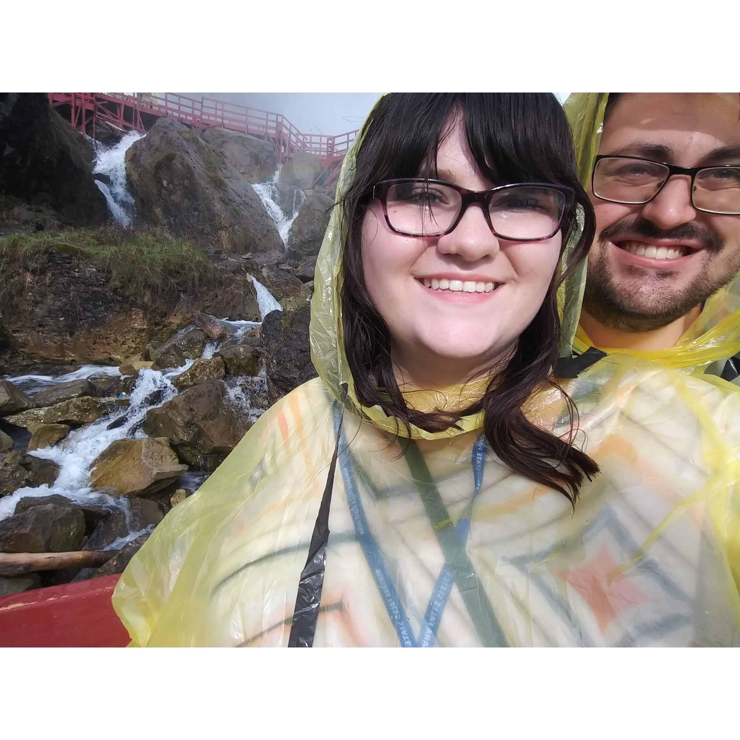 Going to Niagara Falls together for the first time.