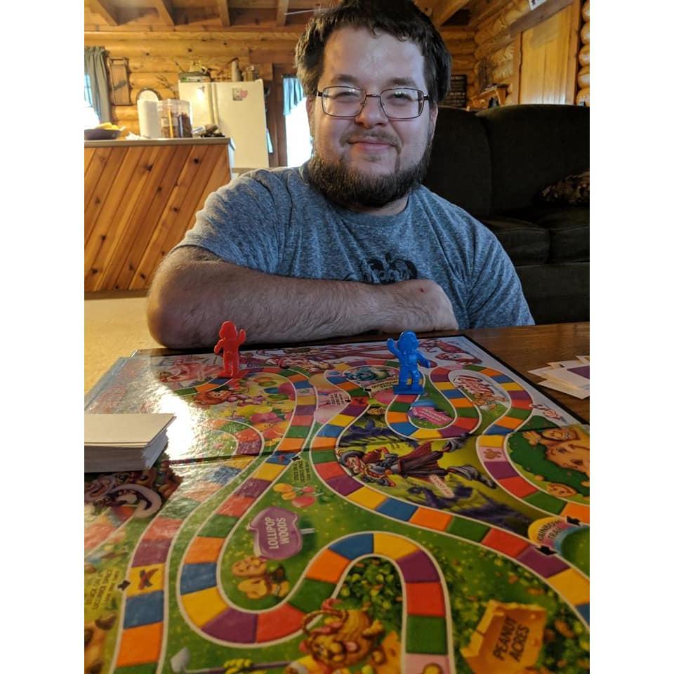 That time I made him play CandyLand with me on vacation and Grandpa Schober silently judged us when he got home :)