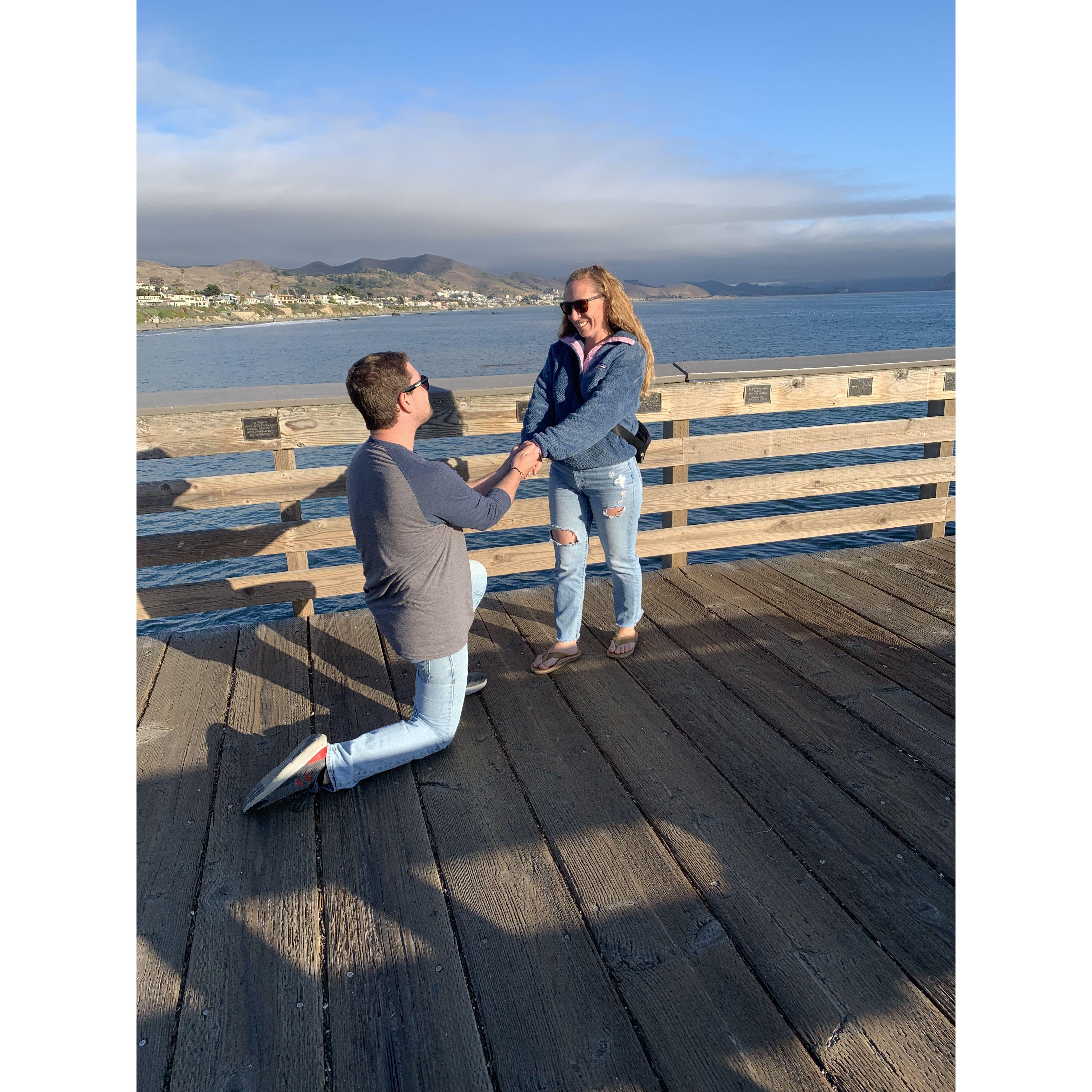 The pier in Cayucos
