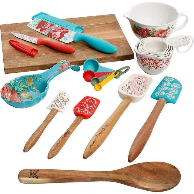 Gibson Overseas Inc. - The Pioneer Woman 20 Piece Kitchen Gadget Utensil Set (Vintage Floral)
