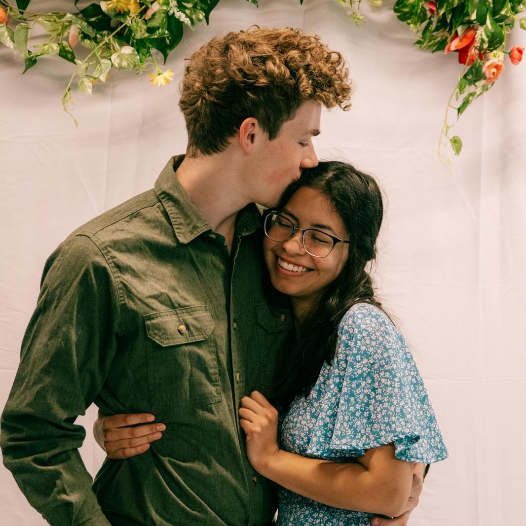 On a fun flower and coffee date!