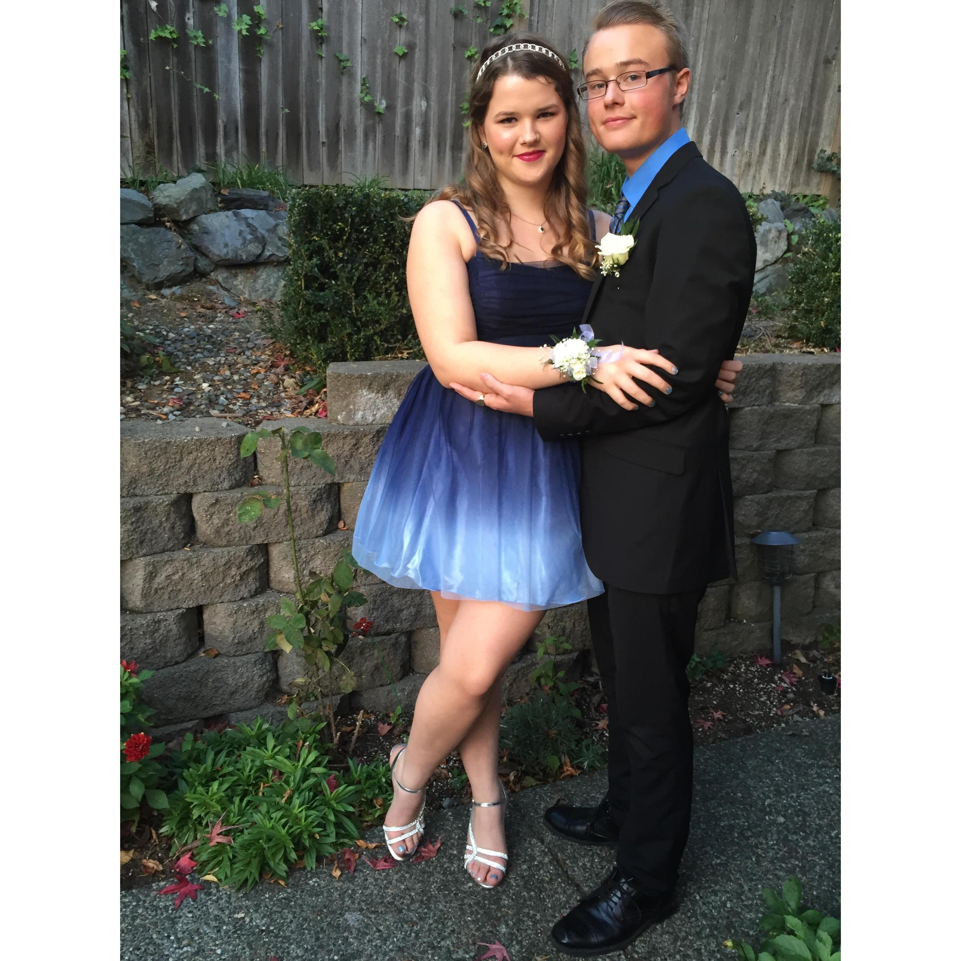 Senior year homecoming.