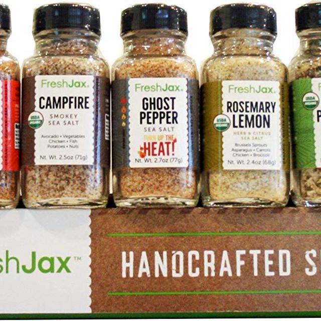 FreshJax Seasoned Sea Salts Gift Set, (Set of 5)