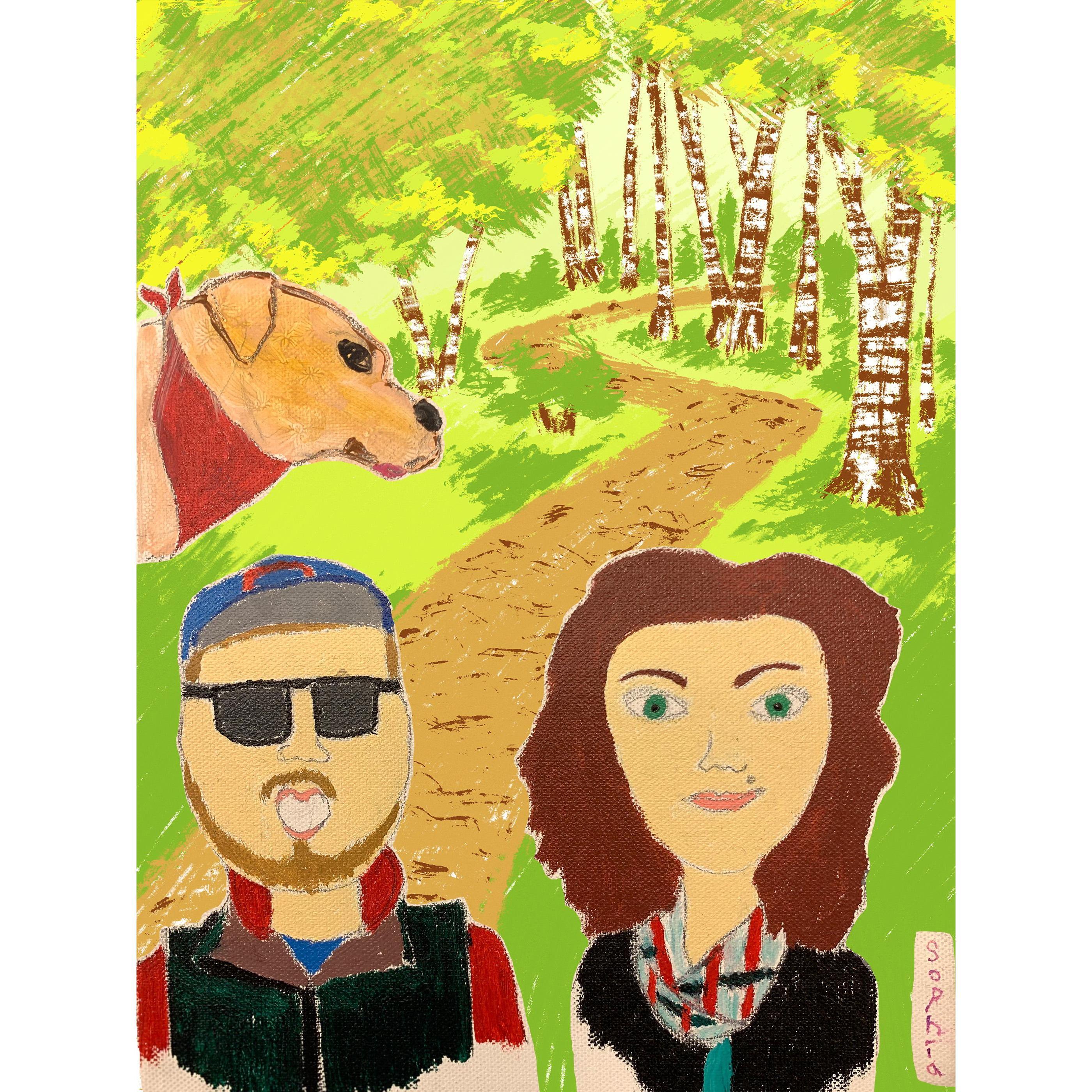 Portrait work by Sophia Clingman (Harter's Niece)
Background illustration by Jeff Chandler (Ashley's Cousin)