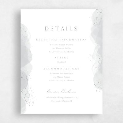 Pewter Gray, Grey Wedding Enclosure - Zortas