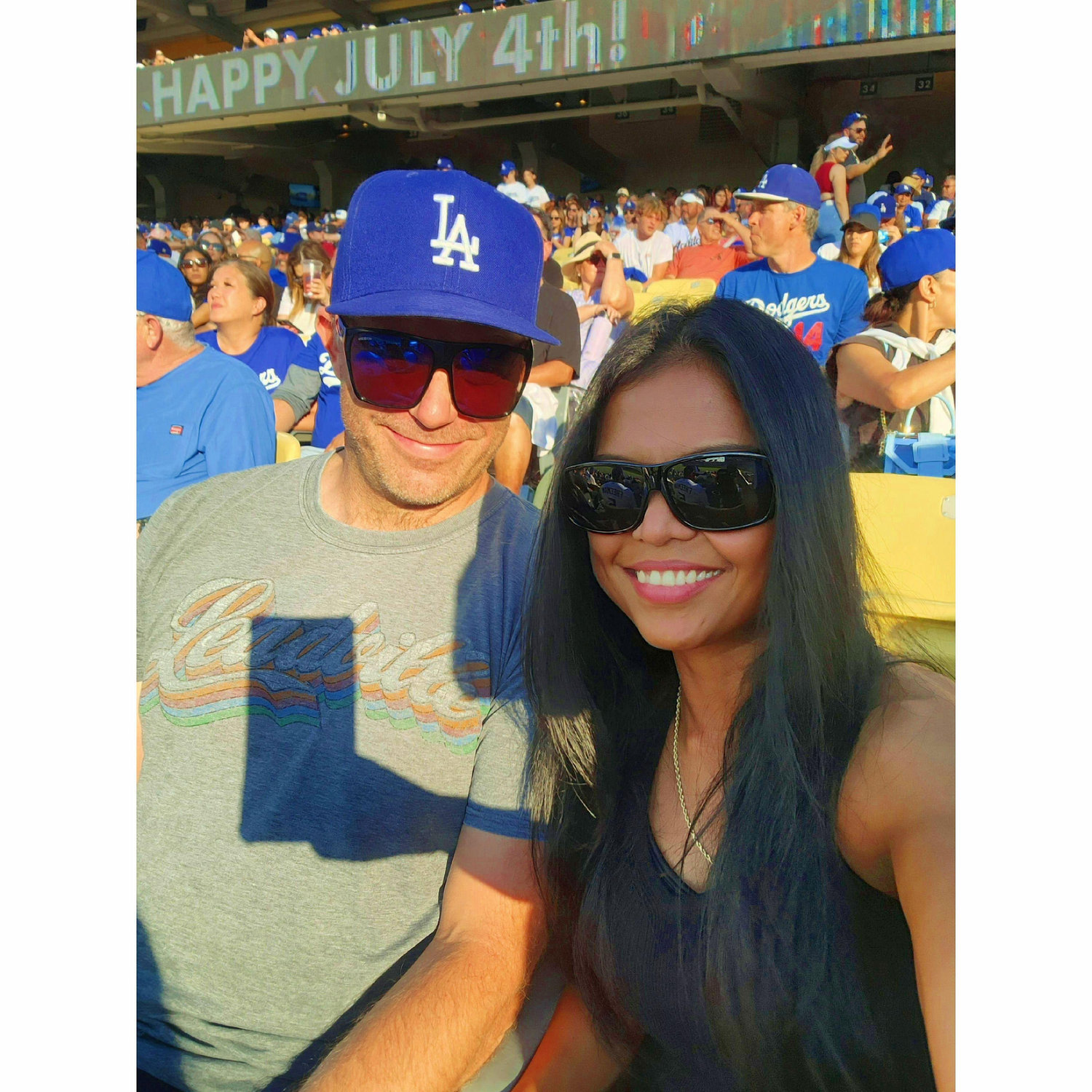 At LA Dodger Stadium.