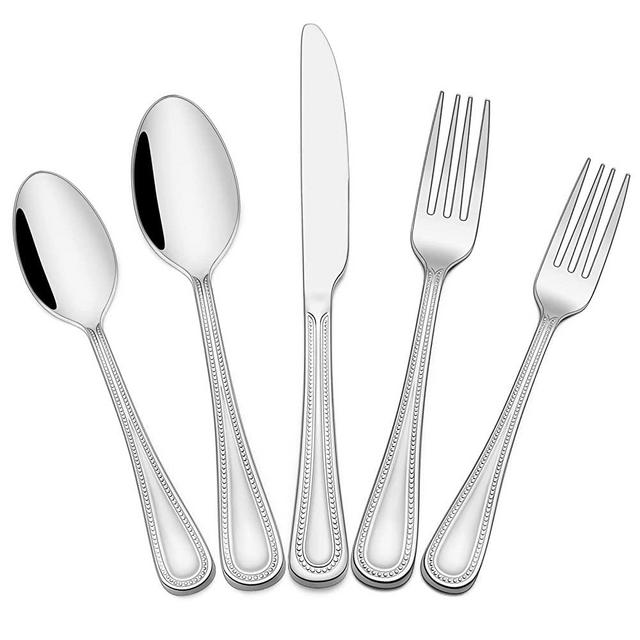 DecorRack Dinner Spoons, Stainless Steel Table Spoons, Flatware (Set of 12)