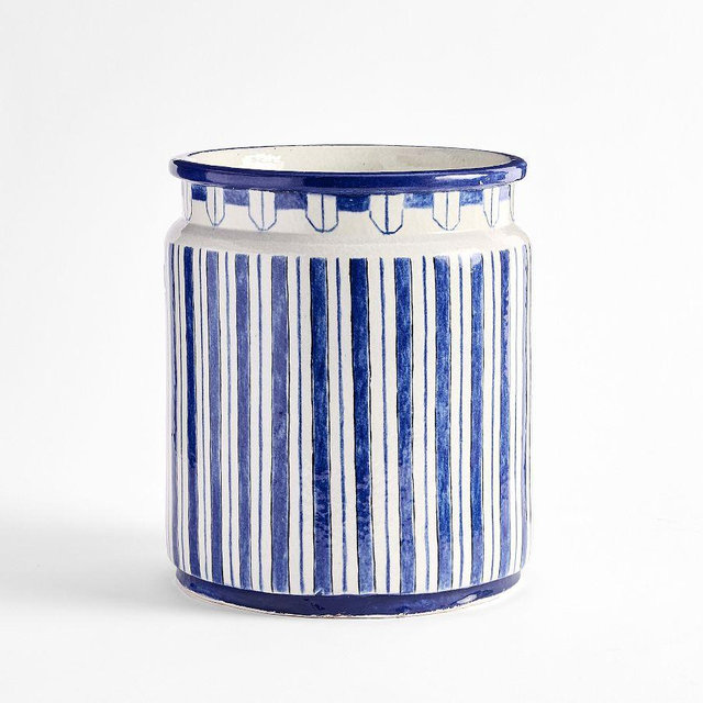 Mark D. Sikes Clementine Striped Cachepot, Large