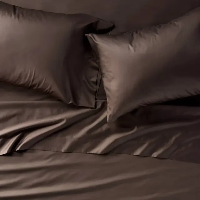 King 600 Thread Count Sateen Sheet Set Dark Fig - Casaluna™