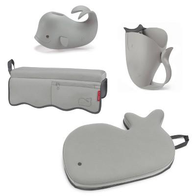 Skip Hop Moby Baby Bath Set with Four Bathtime Essentials - Gray