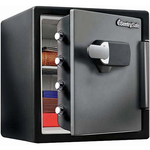 SentrySafe SFW123TSC Digital Alarm Fire/Water Security Safe, 1.23 cu ft