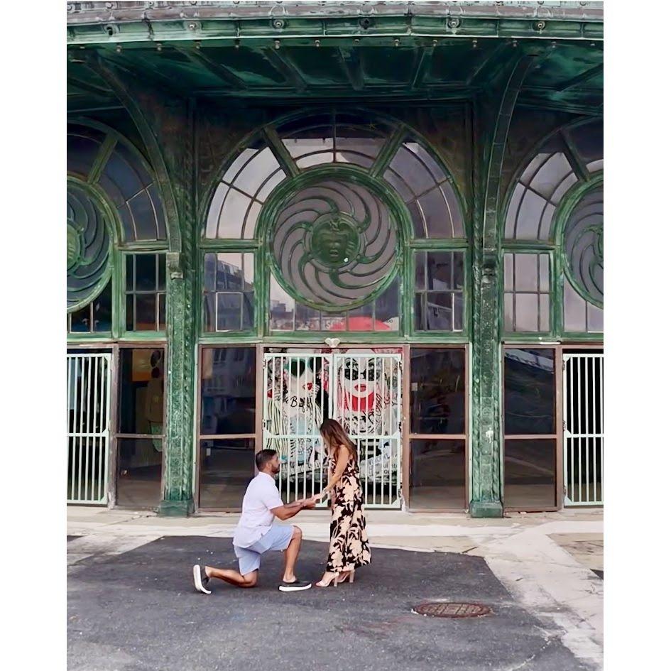 The carousel in Asbury Park. This was the location of our engagement. July 8, 2024