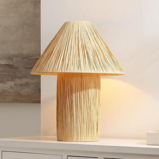 SAFAVIEH Lighting Collection Cassie Natural 20-inch Table Lamp (LED Bulb Included)