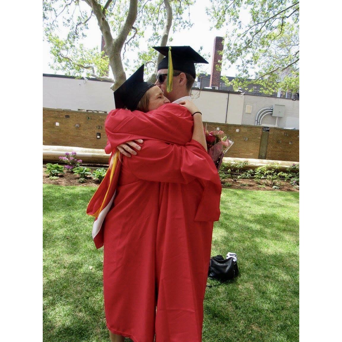 Brady's undergraduate and Lauren's graduate graduation from BU in 2017.