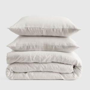 European Linen Duvet Cover Set - Full/Queen Color: SAND