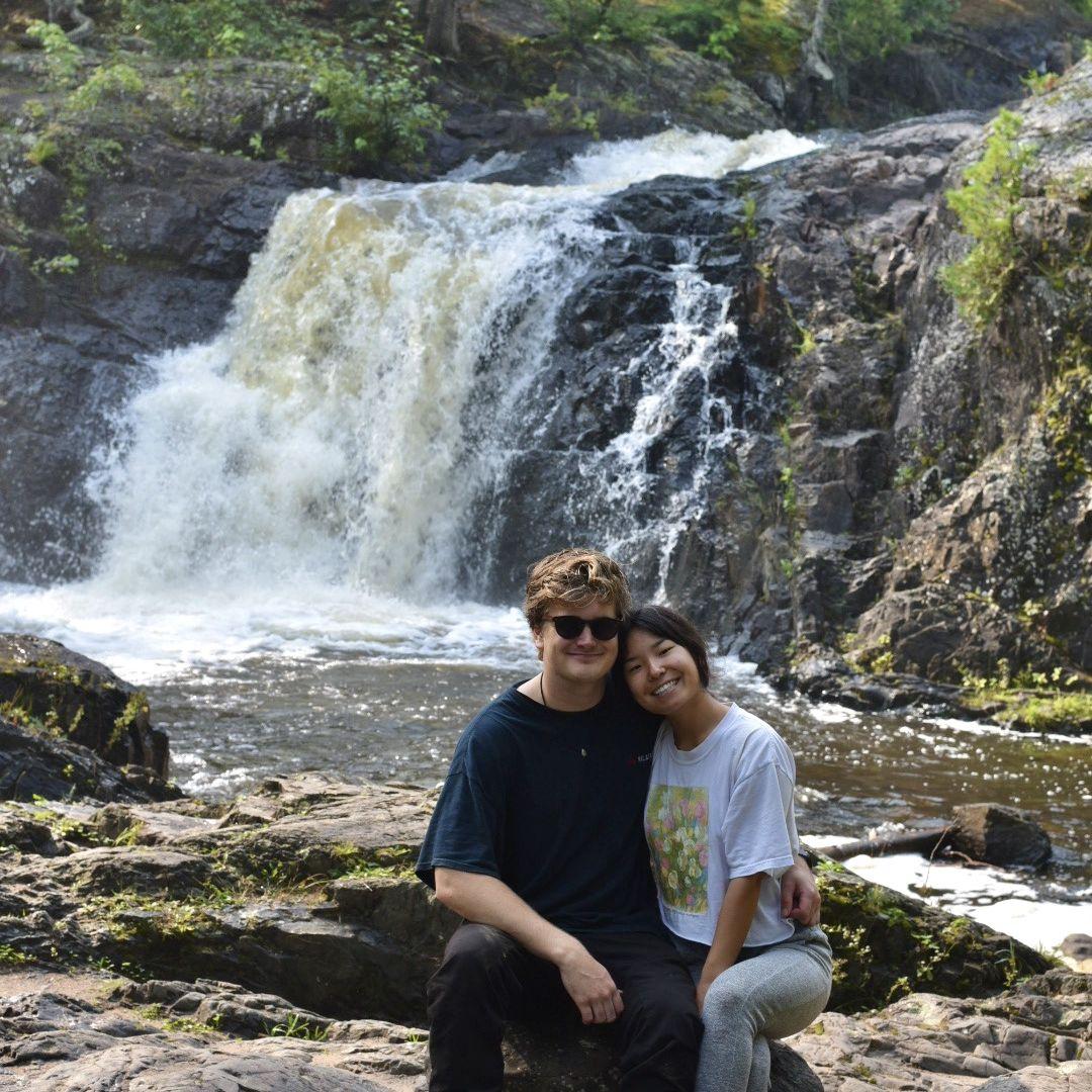 One of our first trips together exploring the U.P.! Mike showed Alex his favorite locations, and she got to take him on his first hike at Pictured Rocks.