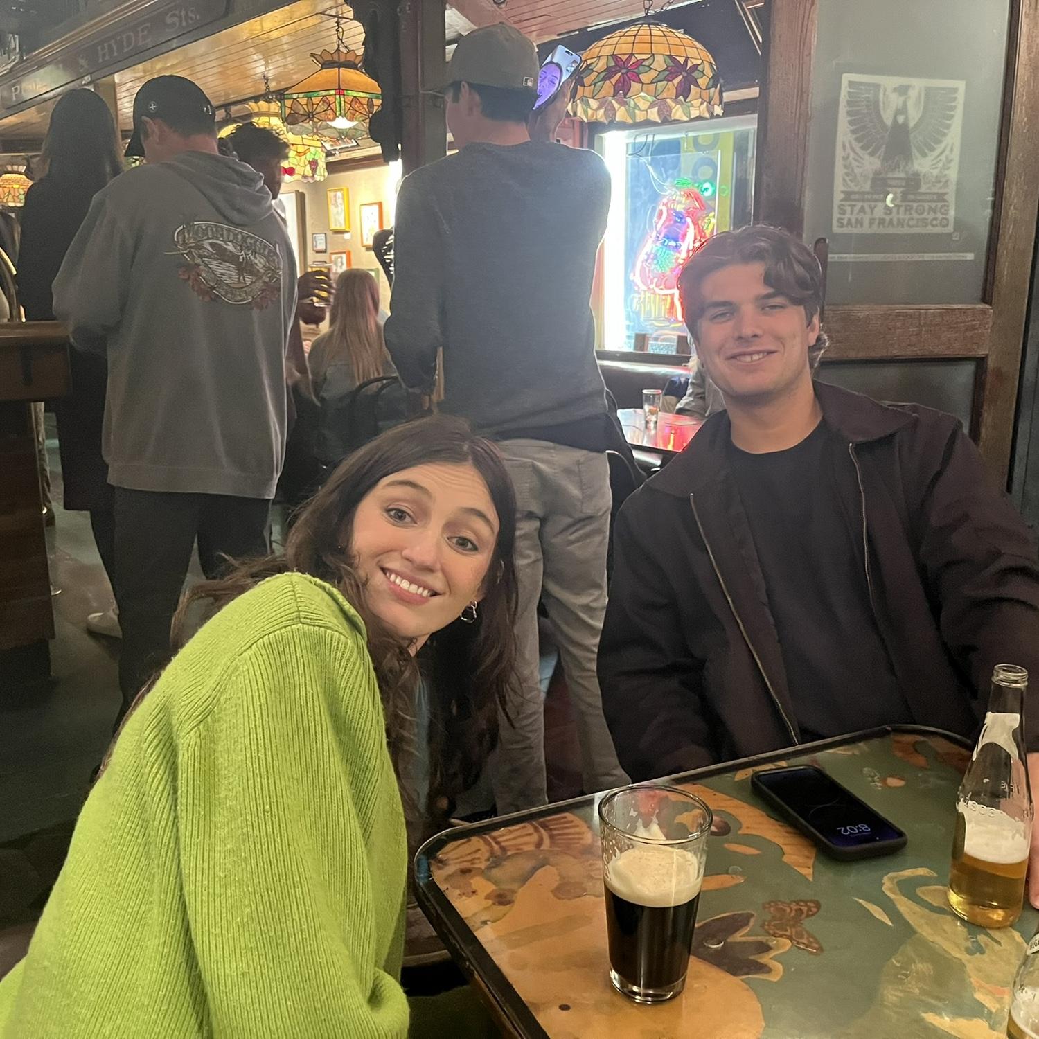Vesuvio's Bar SF. Allie’s 3rd Guinness