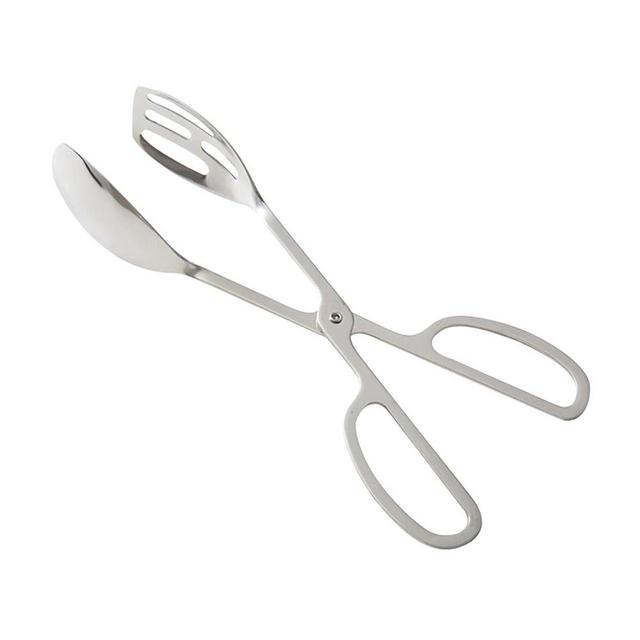 AUMACHEN Food Tongs, Heavy Duty Stainless Steel Kitchen Tongs Salad Tongs 10 inch Heat Resistant Small Serving Tongs for Cooking, Grill, Pastry, Sandwich, Ice, Food Bread Dessert (Silver)