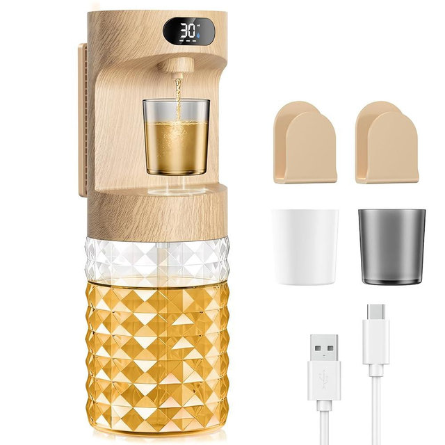 Automatic Mouthwash Dispenser for Bathroom,20.29 oz Mouth Wash Dispensers Bathroom Accessories Set with Magnetic Cups,4 Modes Wall Mounted Touchless Electric Mouthwash Dispensers for Home Kids Family