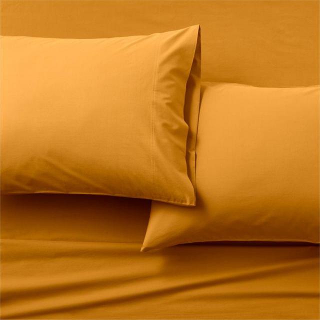 Cotton Percale 400 Thread Count Chai Tea Queen Sheet Set