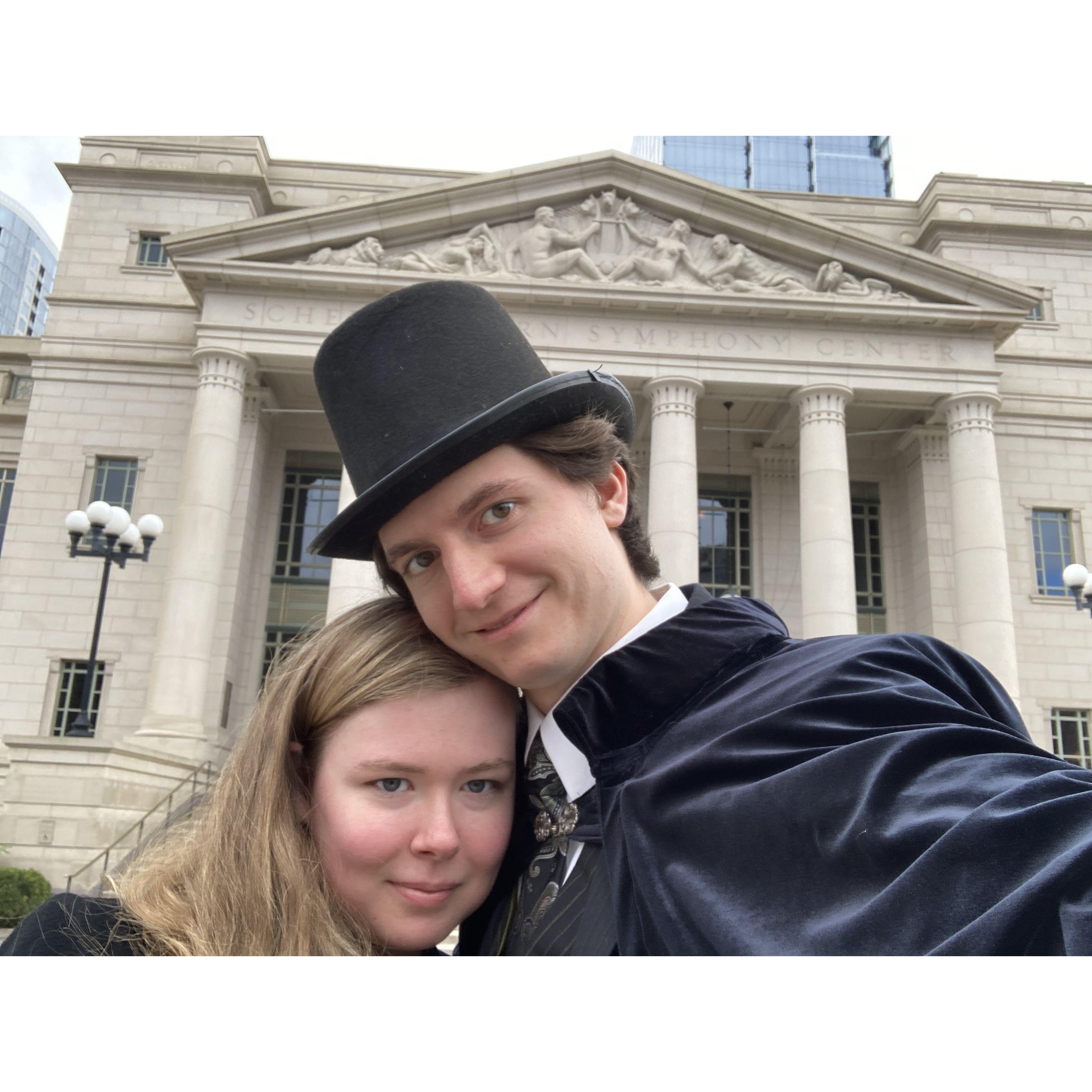 Our first concert together and trip to Nashville to see Handel’s Messiah w/ the Nashville Symphony