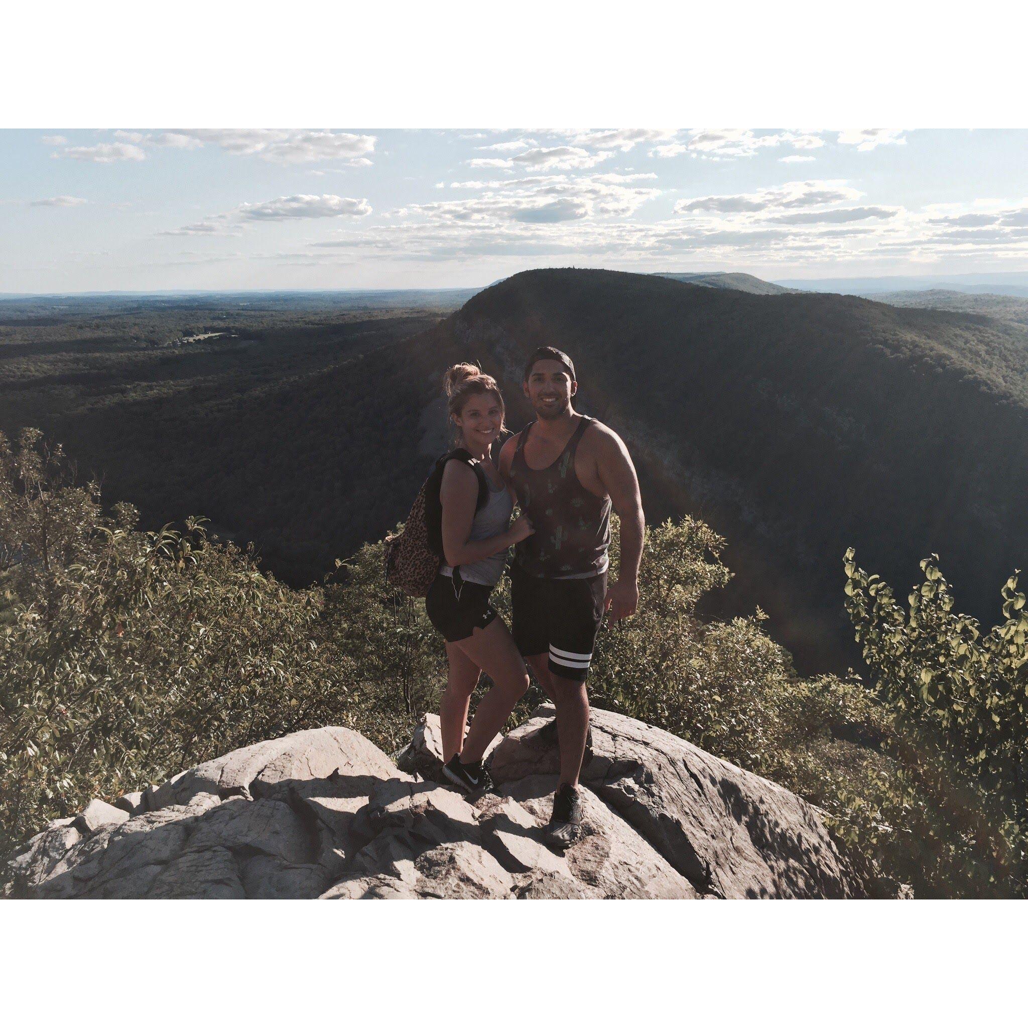 Our first hike together - Mount Tammany, NJ