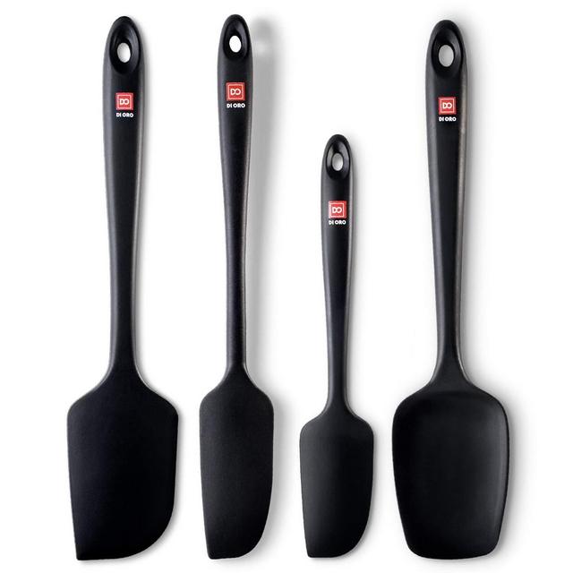 4-Piece Seamless Silicone Spatula Set By Di Oro