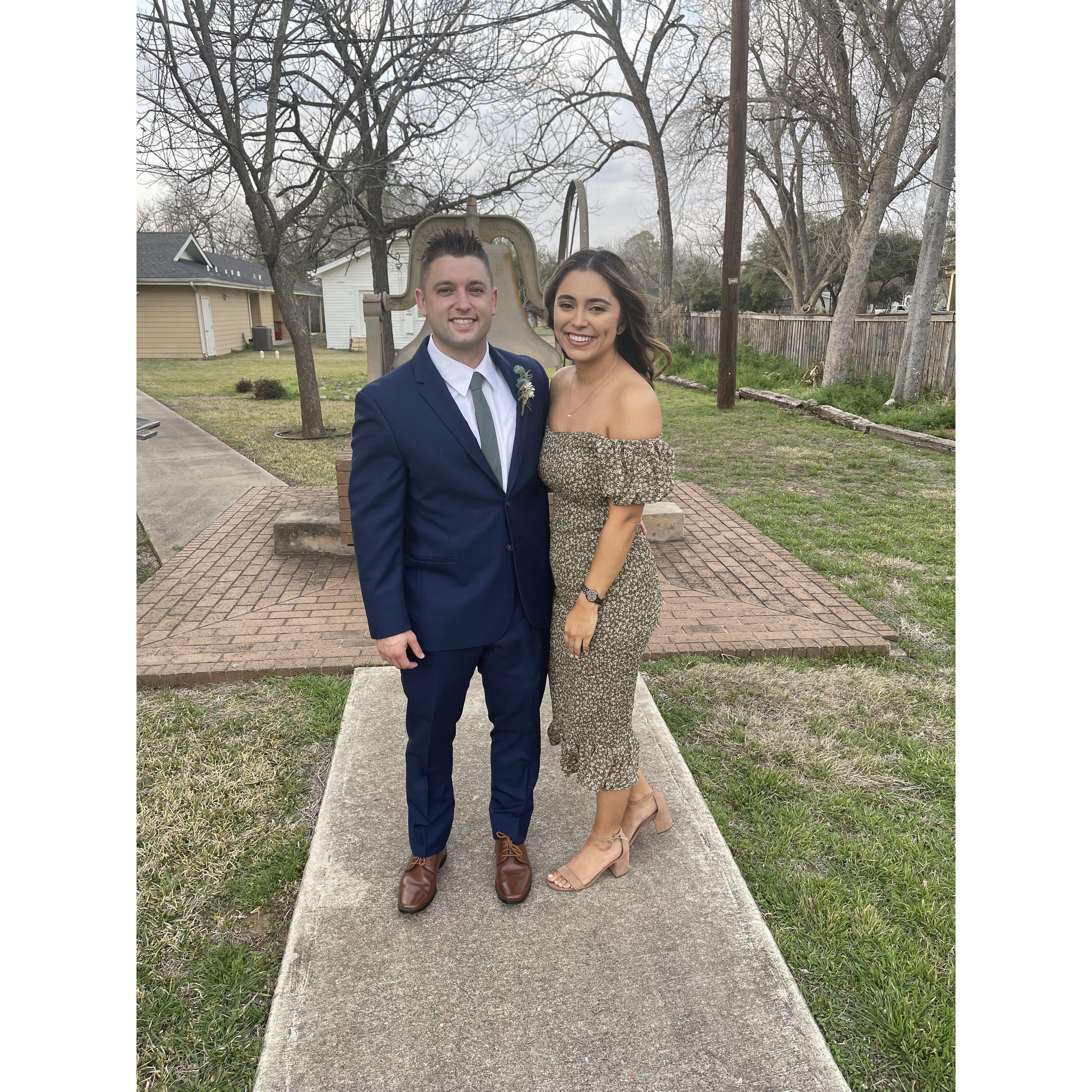 Celebrating a friend's wedding!