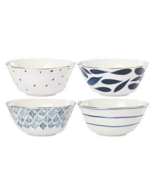 LENOX Blue Bay 4-Piece All Purpose Bowl Set, 3.60 LB