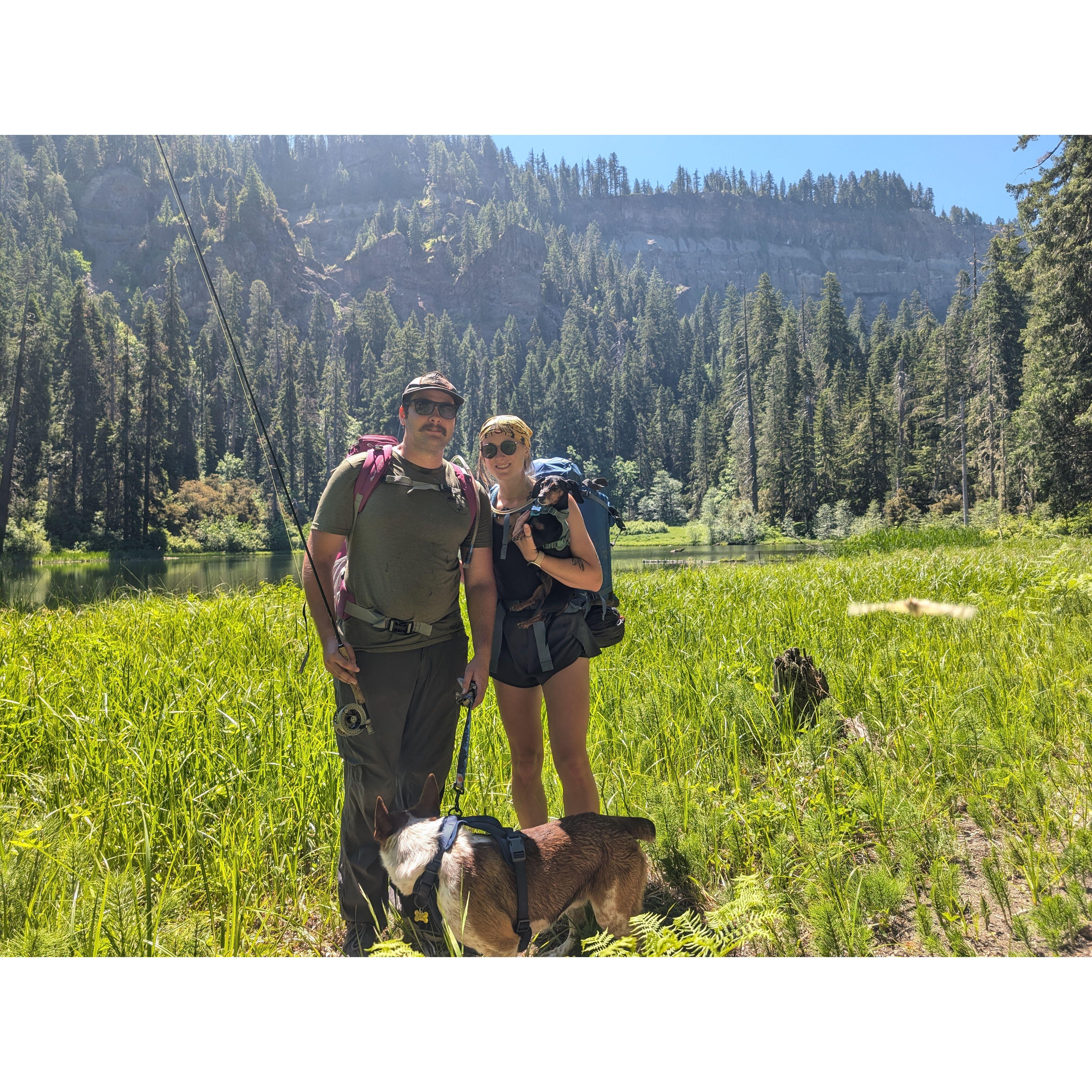 Fish Lake Backpacking trip with McCoy and Sherman