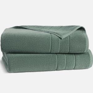 Super-Plush Turkish Cotton Bath Sheets - Set of 2 - Botanical Green