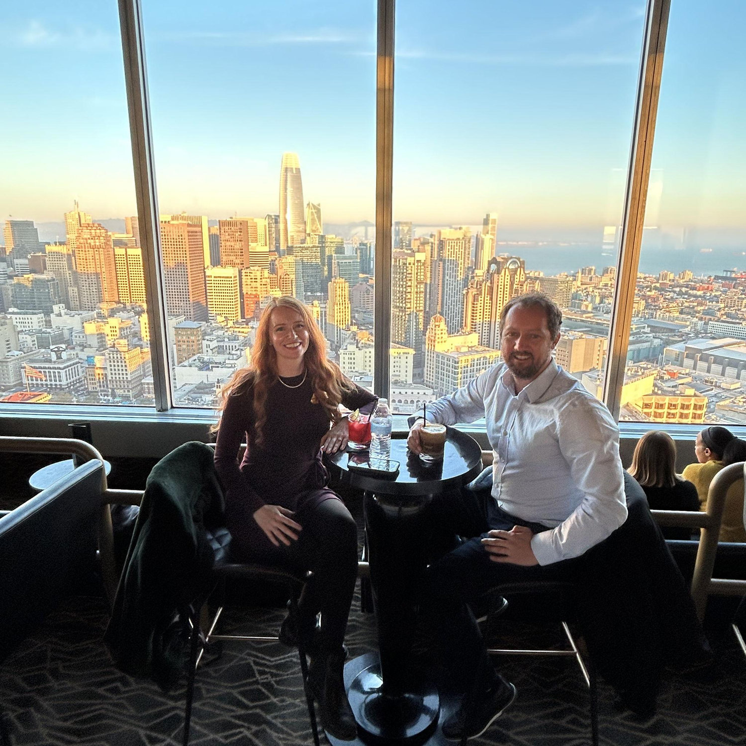 Rooftop bar in San Francisco before the Nutcracker Ballet