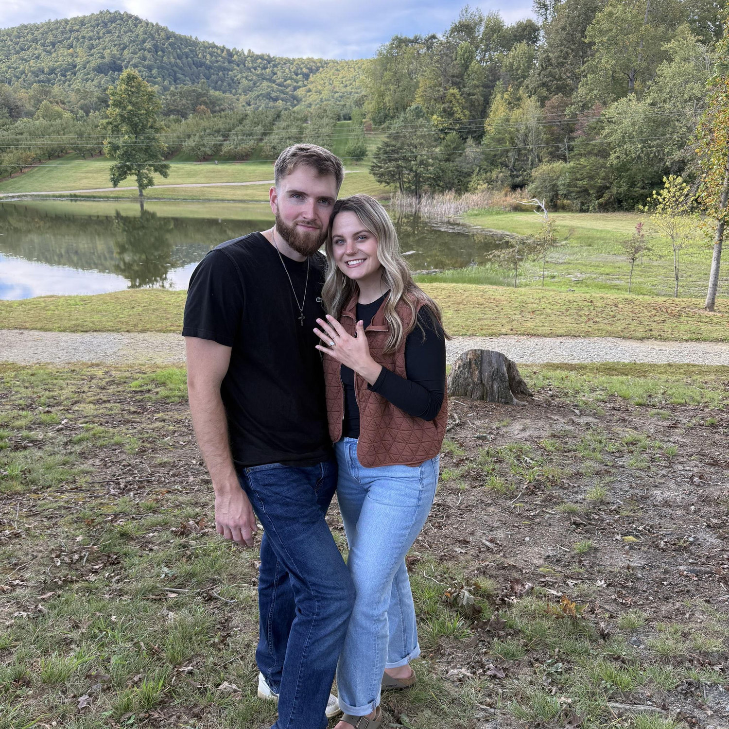 Our engagement at Jeter Mountain Farms! It was such a special day for both of us
