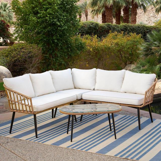 Hana 4pc Outdoor Sectional Set - Haven Way