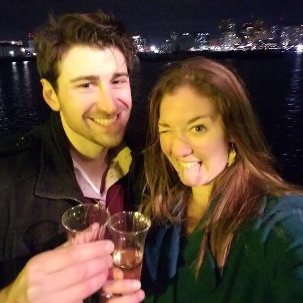 Our first photo together! A New Years Eve cruise in Boston Harbor on December 31st, 2019.