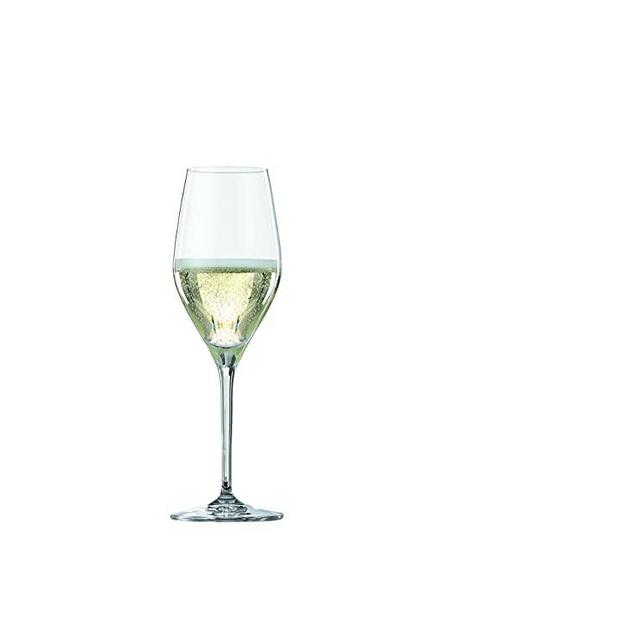 Spiegelau Prosecco, Set of 4 European-Made No-Lead Crystal, Classic Stemmed, Dishwasher Safe, Professional Quality Wine Gift Set, 9.1 oz, Champagne Glass
