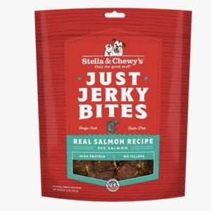 STELLA & CHEWY'S Just Jerky Bites Real Salmon Recipe Grain-Free Dog Treats, 6-oz bag - Chewy.com
