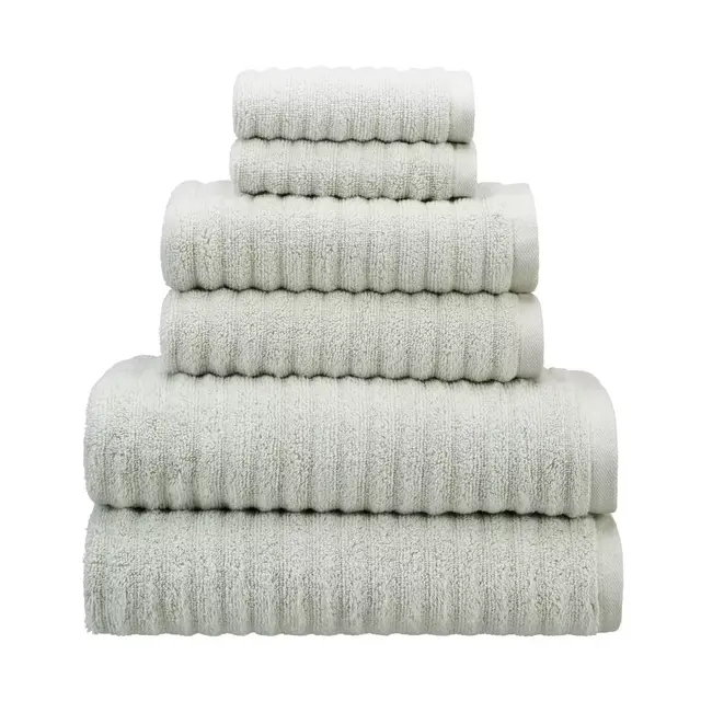 Haven™ Wave Organic Cotton 6-Piece Towel Set in Sky Grey