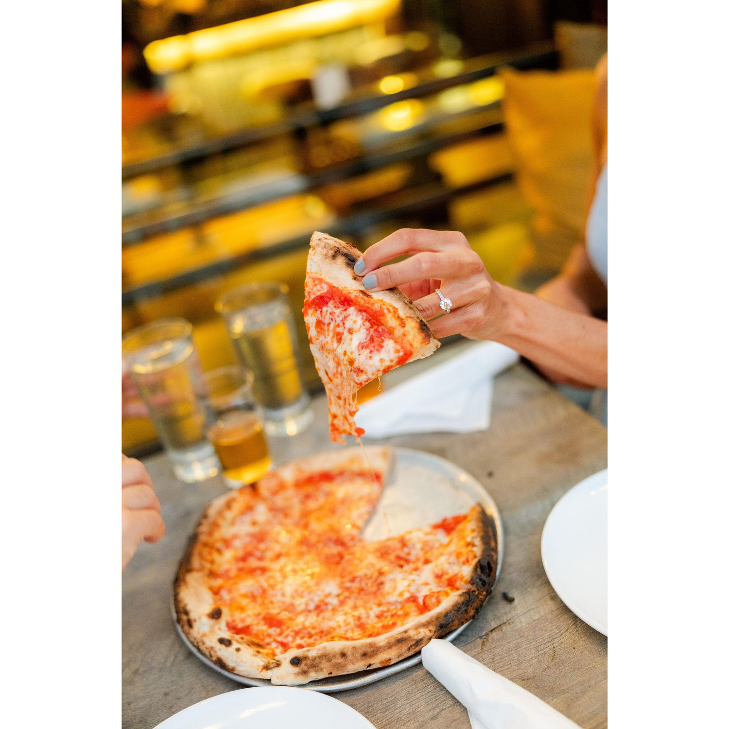 I can't decide what is more beautiful, the ring or that slice! Just kidding Brendan