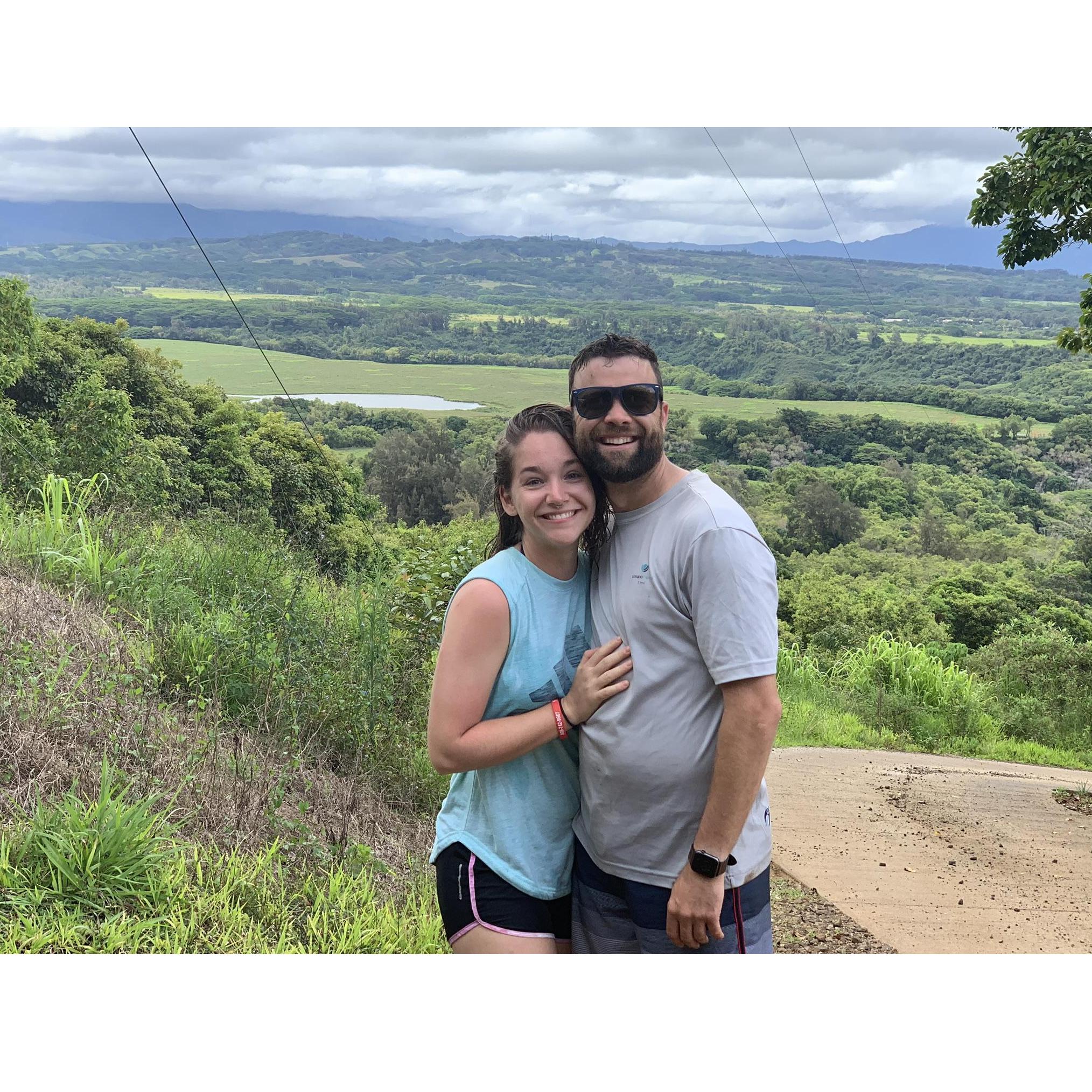 Ziplining in Kauai!