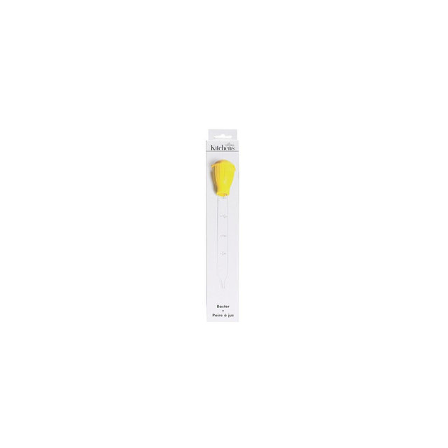 Fox Run Clear/Yellow Glass/Plastic Glass Baster