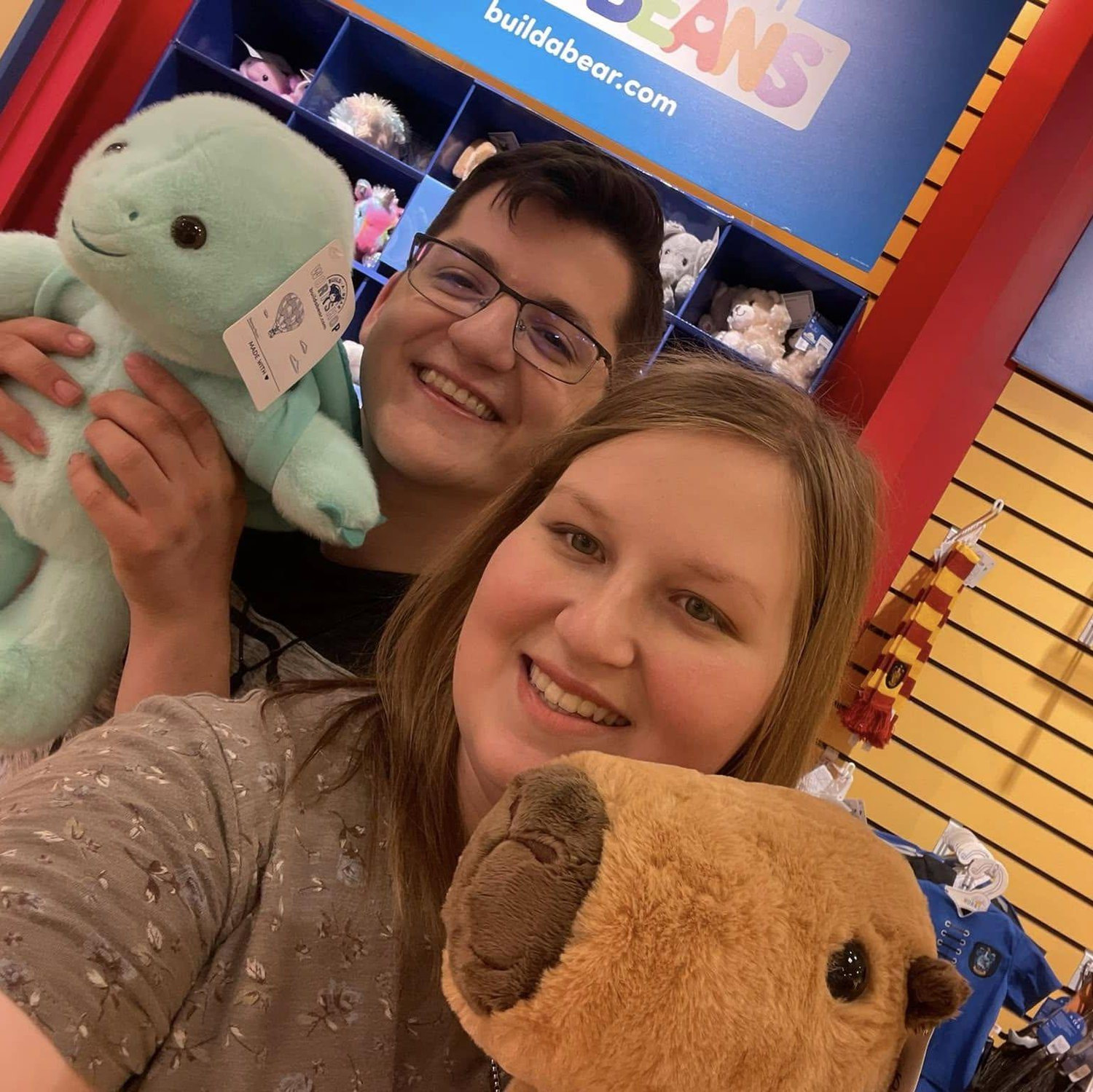 Our first (of many) trips to build a bear