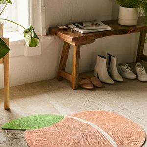 Peach Printed Rug