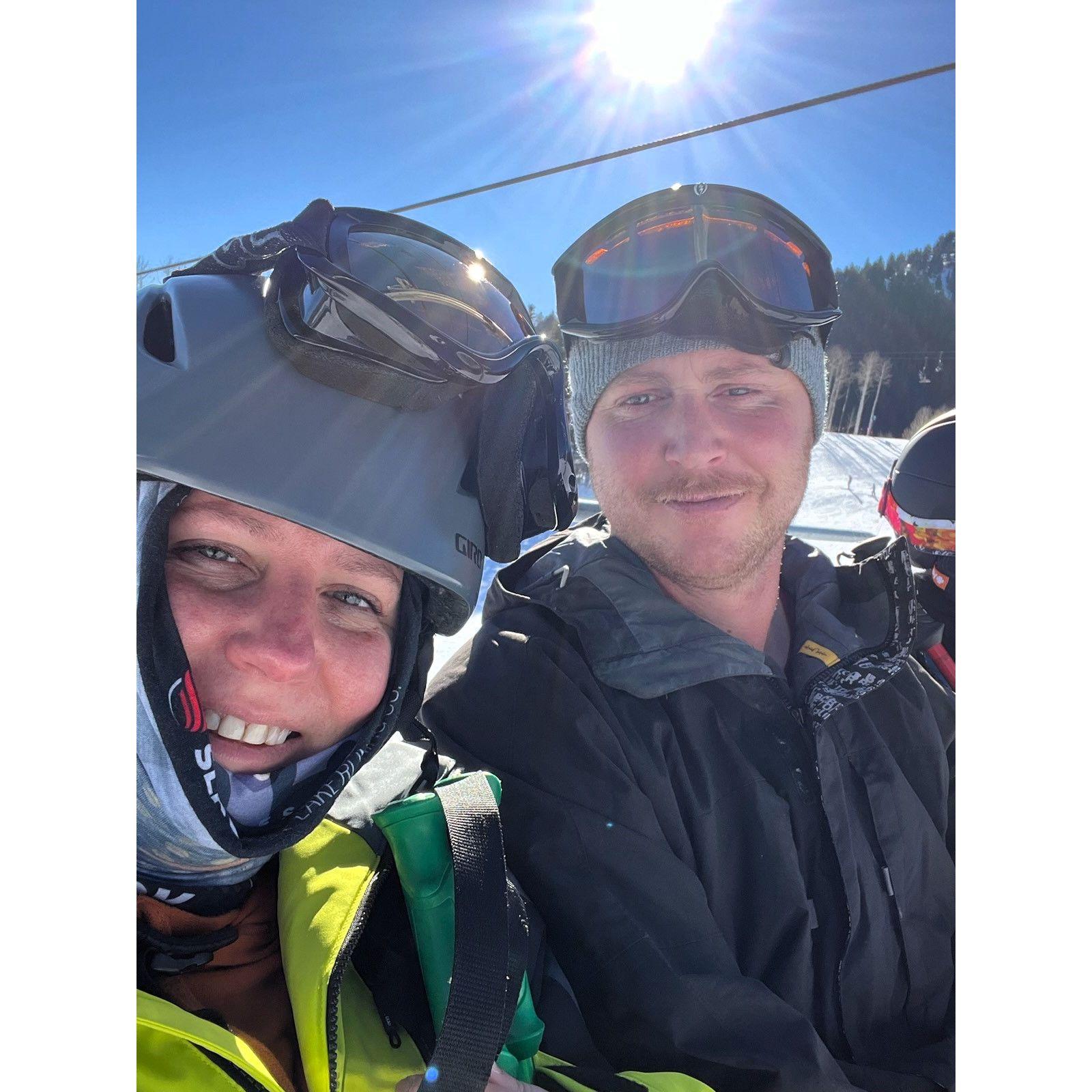 Olympians finally hitting the slopes!