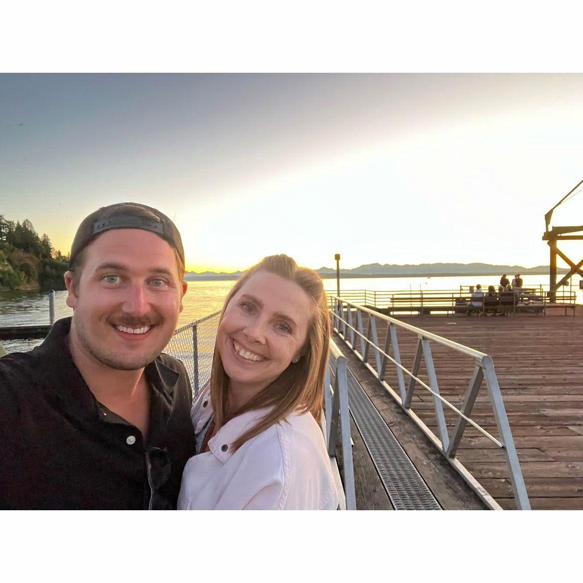 Sunset walk at one of our favorite viewpoints in Ballard