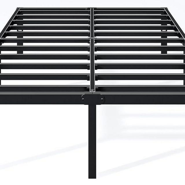 Hafenpo 14 Inch Queen Bed Frame - Sturdy Platform Bed Frame Metal Bed Frame No Box Spring Needed Heavy Duty Queen Size Bed Frame Easy Assembly Strong Bearing Capacity, Noise Free