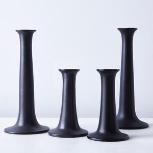 Modern Black Candlesticks (Set of 2)