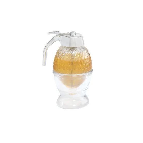 Clear Glass Honey Syrup Dispensers