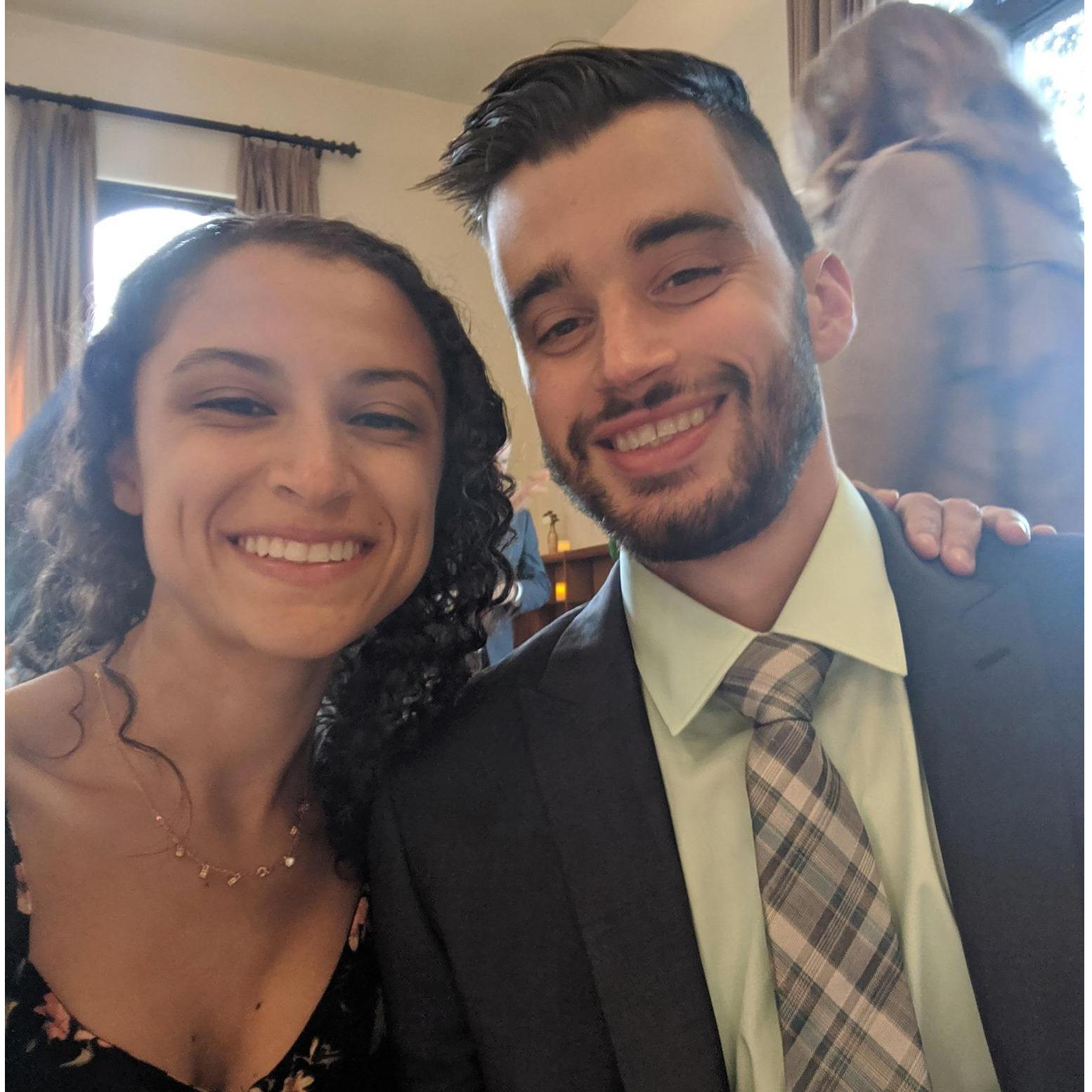 Celebrating a friend's wedding, Redondo Beach, 2019