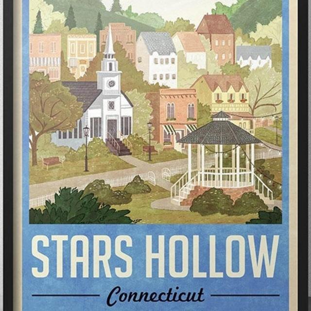 Stars Hollow Poster - Vintage Travel Poster